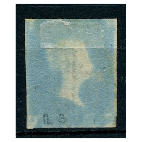 GB 1841-51 2d Deep full-blue, 3 margins, ivory head, fine used. SG15c