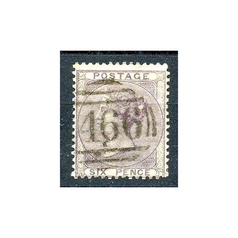 1855-57 6d Deep-lilac, wmk emblems, fine used for type. SG69