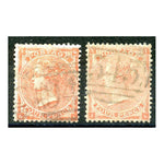 1863-64 4d Hairlines, type B, both shades good to fine used. SG81-82