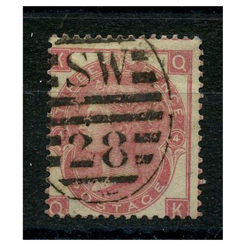 GB 1865-67 3d Rose, plate 4, good to fine used. SG92