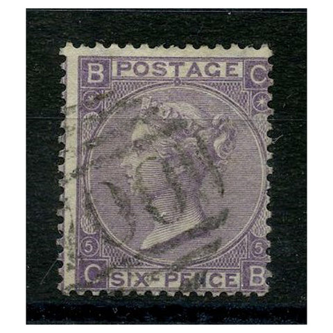 GB 1865-67 6d Deep-lilac, with hyphen, plate 5, good to fine used. SG96