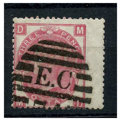 GB 1867-80 3d 3d Deep-rose, plate 5, wing marginal, good to fine used. SG102