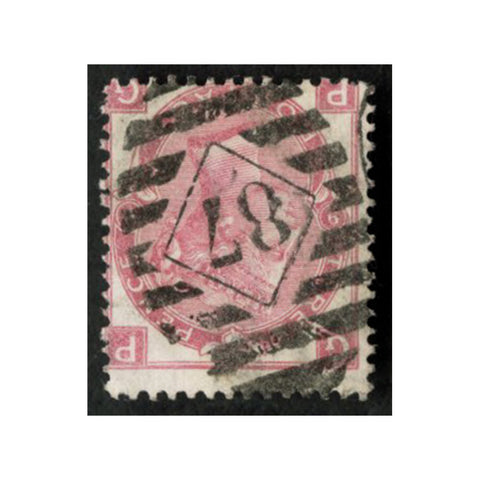 GB 1872-80 3d Deep-rose, plate 9, good to fine used. SG102