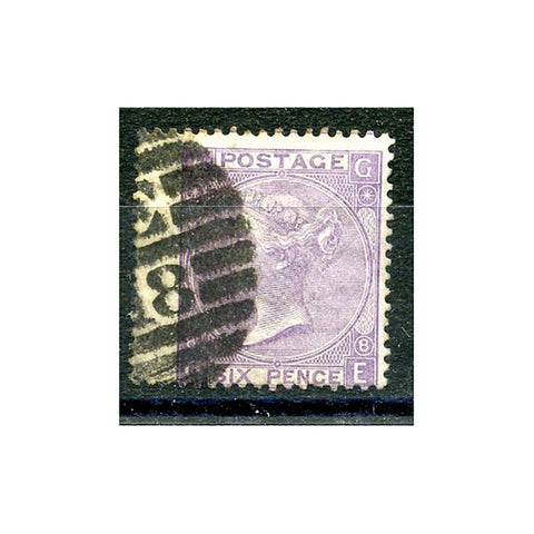 1867-80 6d Dull-violet, plate 8, wing marginal, good to fine used. SG108