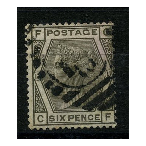 GB 1880 6d Grey, plate 17, fine used. SG147