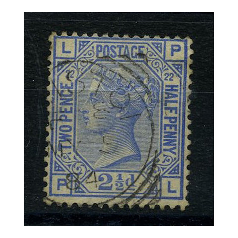 GB 1881-82 2-1/2d Blue, plate 22, fine used. SG157
