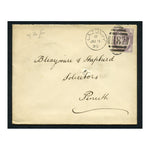 GB 1893 1d Lilac, used on cover to Penrith with scarce 'Lazonby H87' cancel. SG172