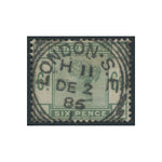 GB 1883-84 6d Dull-green, good to fine used. SG194