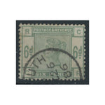 GB 1883-84 6d Dull-green, fine cds used. SG194