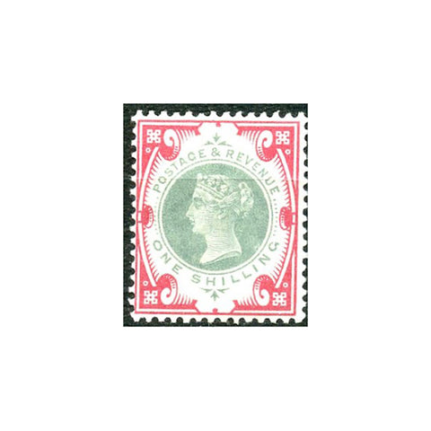 1900 1/- Green & carmine, good to fine u/m. SG214