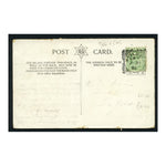 GB 1905 1/2d Yellowish-green, used on picture postcard with Spilsby type 1a cancel. SG218