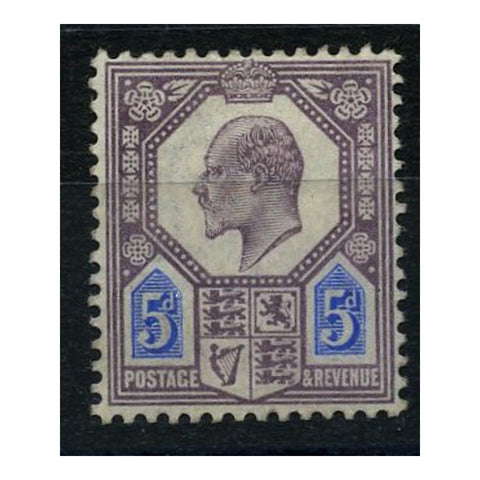 GB 1906-10 5d Slate-purple & ultramarine, fresh mtd mint. SG244