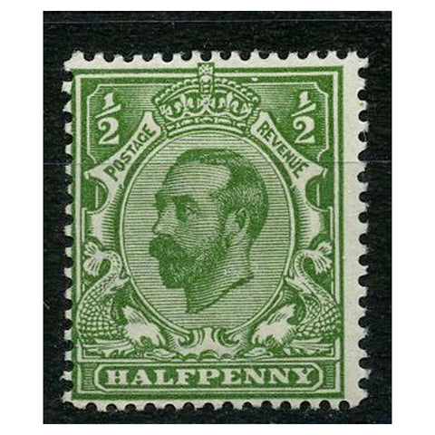 GB 1911-12 1/2d Yellow-green, die B, u/m. SG324