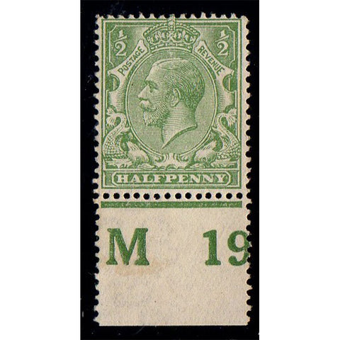 gb-1912-1-2d-green-very-pale-shade-m19-marginal-control-example-mtd-mint-sg351var