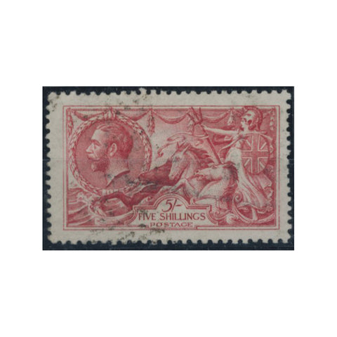 GB 1919 5/- Rose-red, fine used. SG416
