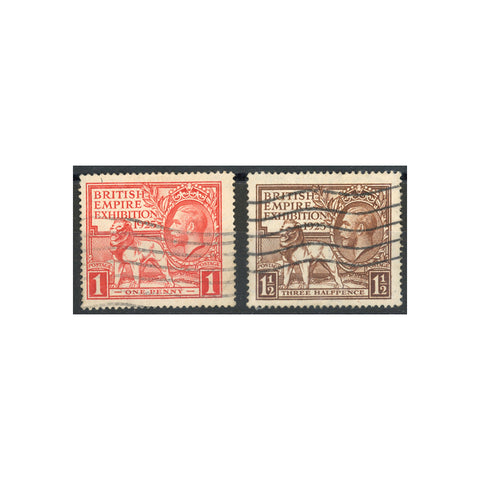 1925 Wembley exhibition, good to fine used. SG432-33