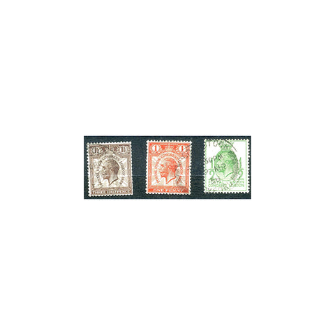 1929 UPU, WMK INVERTED set, cds used. SG434wi-36wi