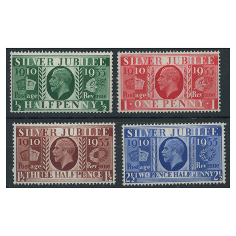 GB 1935 Silver Jubilee, u/m. SG453-56