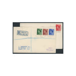 GB 1936 KEVIII Definitive issue, used on a pair of matching unillustrated FDCs. SG457-60
