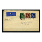 GB 1936 1/2d, 1-1/2d, 2-1/2d Combination airmail FDC. SG457, 459-60