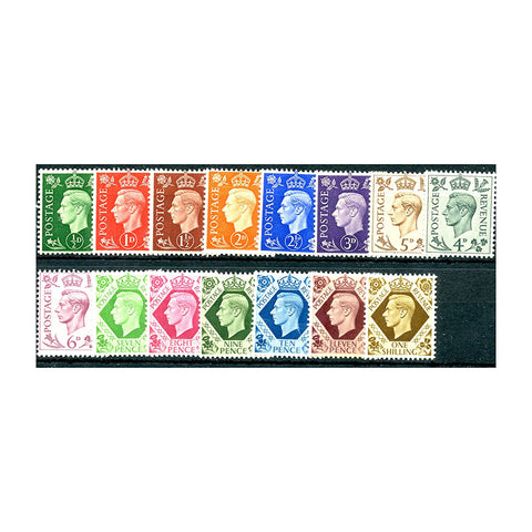 1937-47 Dark colours definitive set, u/m. SG462-75