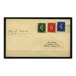 GB 1937 1/2d, 1d, 2-1/2d Plain addressed combination FDC. SG462-63, 466