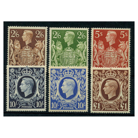 GB 1939-48 High value definitive issue, u/m. SG476-78c