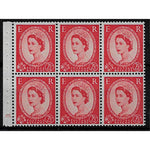 gb-1957-2-1-2d-carmine-red-cylinder-j5-dot-pane-of-6-u-m-sb81-gs544b