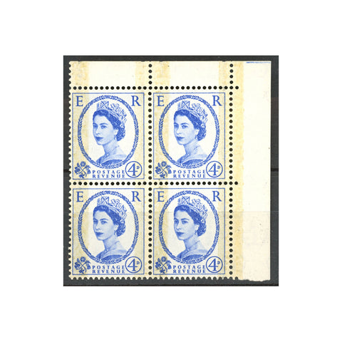 1959-4d-ultramarine-corner-marginal-phosphor-graphite-block-of-4-u-m-sg608