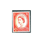 1961-67 2-1/2d Carmine-red, type 1, 1 band, u/m. SG614b