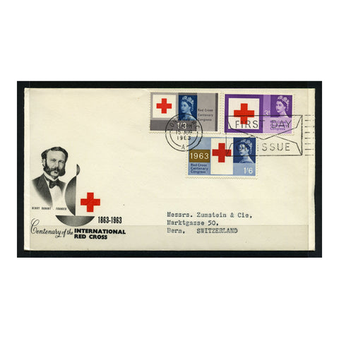 GB 1963 Red Cross, used on illustrated, addressed FDC with special London WC cancel. SG642-44
