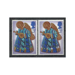 1972 3p Angel playing lute, bright green omitted, u/m. SG914b