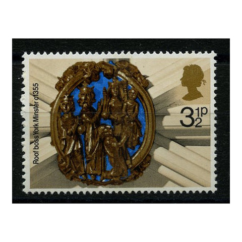 GB 1974 3-1/2p Christmas, centre band variety, u/m. SG966var