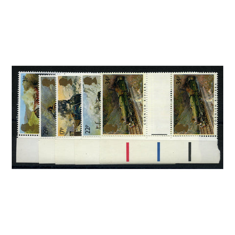 GB 1985 Trains, in gutter pairs, u/m. SG1272-76