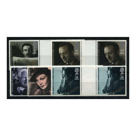 GB 1985 Film year, in gutter pairs, u/m. SG1298-1302