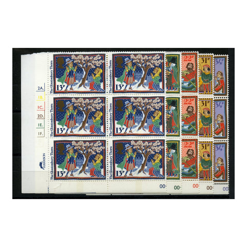 GB 1986 Christmas, plate blocks of 6, u/m. SG1341-46