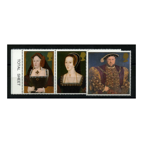 GB 1997 King Henry VIII, u/m. SG1965-71