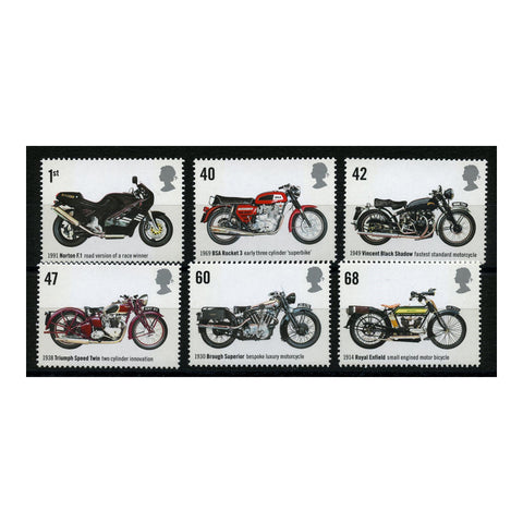 GB 2005 Motorcycles, u/m. SG2548-53