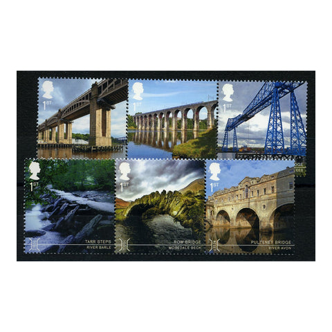 GB 2015 Bridges, se-tenant, u/m. SG3687a+92a