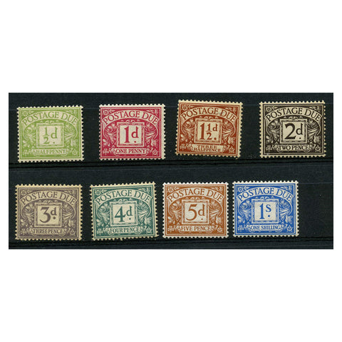 GB 1914-22 Basic set, some tone, mtd mint. SGD1-8