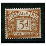 GB 1914-22 5d Brownish-cinnamon, u/m. SGD7