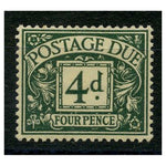 GB 1924-31 4d Dull grey-green, fresh mtd mint. SGD15