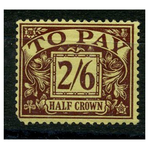 GB 1937 2/6d Purple / yellow, fresh mtd mint, blunt perf. SGD26