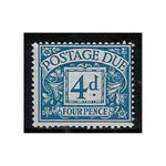 1968-69 4d Blue, with large-format, PVA gum, 1 of 16 known, u/m. SGD71