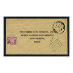 GB 1968 6d Purple & PD handstamp, on unfranked commercial cover to the Bata Shoe Co. SGD73