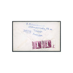 GB 1971 1d Deep reddish-purple, horiz pair, used on reverse of cover from Sweden to Essex. SGD78