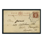 GB 1890 1/2d Postal stationery card, used with special Penny Post Jubilee Guildhall cancel.