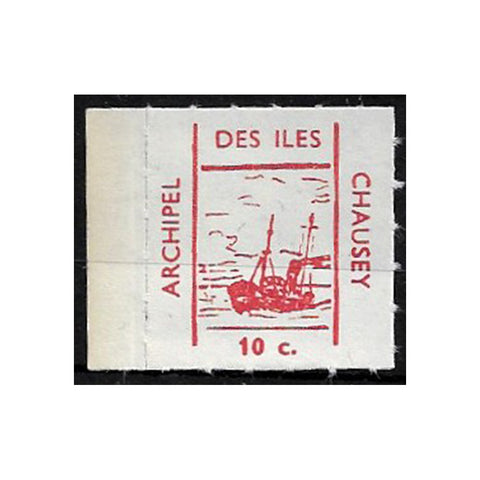 Chaussey 1961 10c Ship label, u/m.
