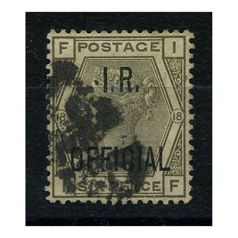 GB 1882-1901 6d Grey (IR), good to fine used. SGO4
