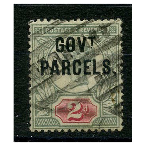GB 1891-1900 2d Gov't Parcels, 'dot to left of T' variety, good to fine used. SGO70b